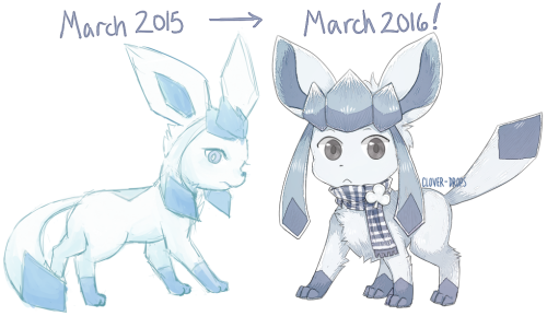 I was looking through my files and found an old Glaceon doodle. Looks pretty different from the most