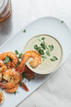 yummyinmytumbly:  Chile Lime Shrimp with Roasted Poblano Cream