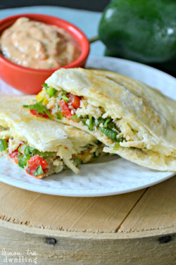 in-my-mouth:  Crab Cake Quesadillas