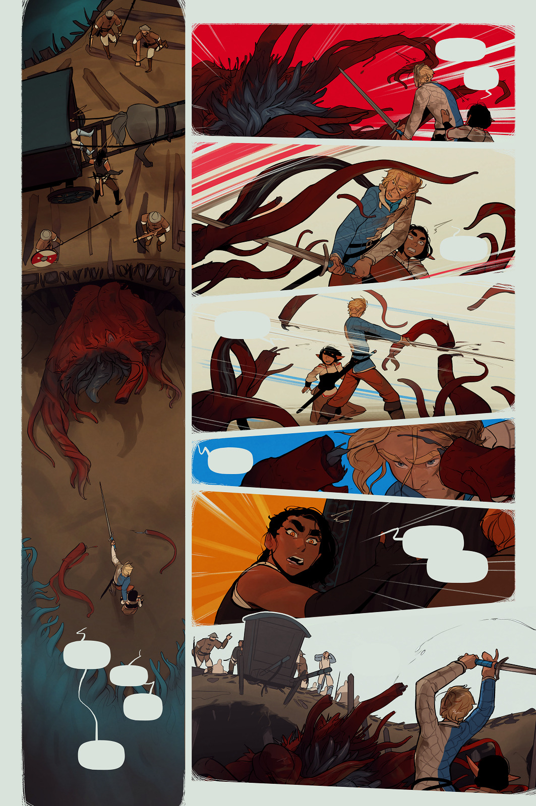Pages 65-68.T-TENTACLE SAN?!? ACTION MARCO!!!A-ACTION ALFIE?!?PAtreon.com/InCaseArthttp://buttsmithy.com/