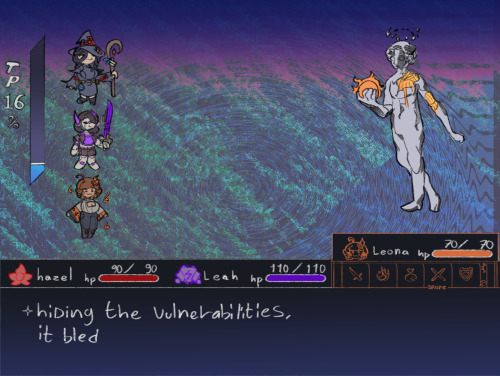 That Indie Jrpg Moment When Your Close Friends Battle The Personification Of An Inner Demon Of Composure