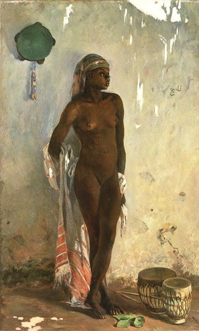 1890s Porn Movies - Naked slave (1880) from the Swiss Orientalist painters Frank Buchser (1828- 1890) Tumblr Porn