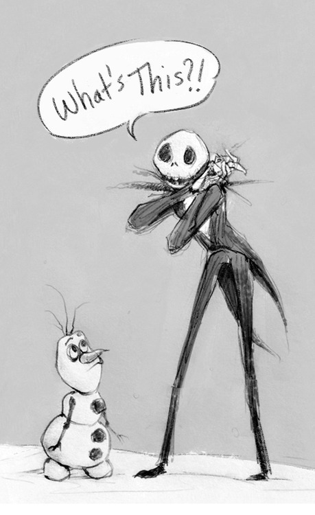 welldressedanddisneyobsessed:
“ jack skellington + olaf.
”