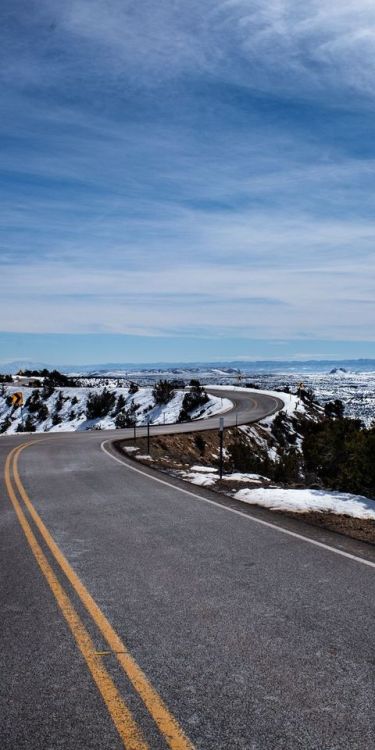 Road, turn, landscape, nature Wallpaper @wallpapersmug : bit.ly/2EBfd6v - bit.ly/2ULvY