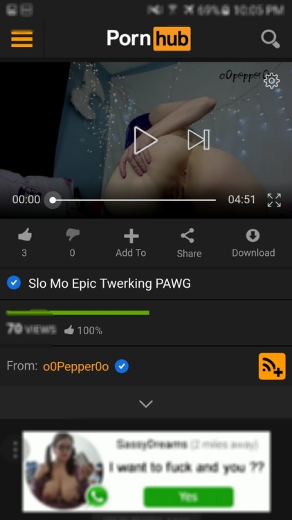 o0pepper0o:New free video on pornhub