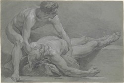 laclefdescoeurs:  Two Nude Male Figures, Nicolas Bernard Lépicié