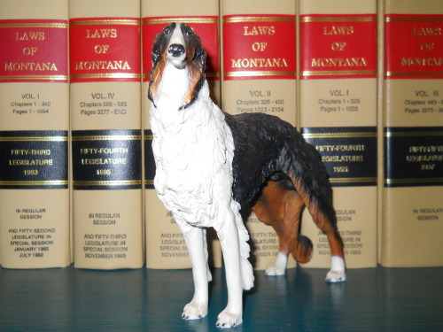 grayghostofthenorth:North Light Wade Tri-Colored Borzoi (Regular Size)