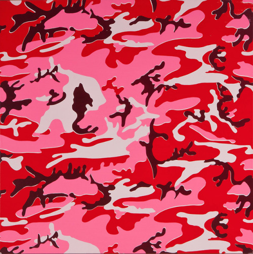 contemporary-art-blog:Andy Warhol, Camouflage (pink), 1986 Richard Gray Gallery