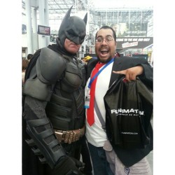 I met batman!!!! Thank you for the pic. Hope you enjoy the rest of the weekend. #batman #nycc #newyorkcomiccon