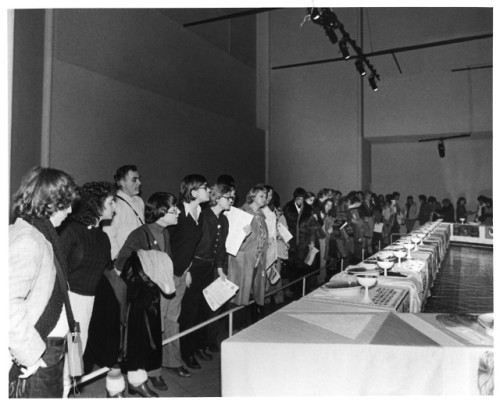 TBT to The Dinner Party’s debut at Brooklyn Museum on Oct 18, 1980. This is the final weekend 