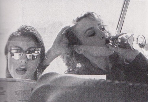 Apollonia and Jerry Hall Photographed by Janice DickinsonScanned from Photo Magazine, June 1983
