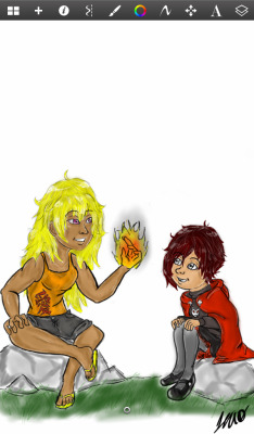 masterxofxyourxfate:  Lil babies~ I have a headcanon where Yang, upon discovering her Semblance, was so excited to show Ruby because it made her heart swell when Ruby gives her that innocent look of awe, like she was the greatest thing ever. Yang will