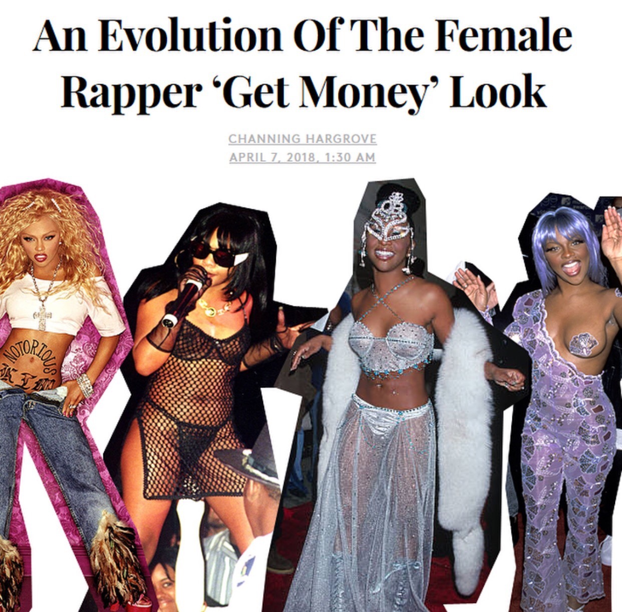 metoo-3:  femmequeens:  An Evolution Of The Female Rapper ‘Get Money’ Look  To