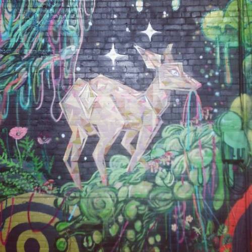 Hiw awesome is this crystallized dear? #Inspiration in #thunderbay #ontario. . #streetart #graffit