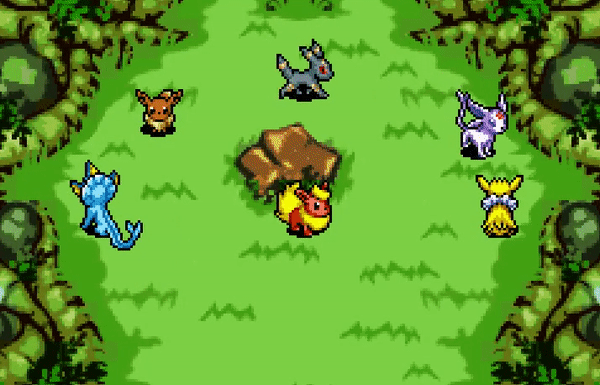 pmd-places: Eevee Line ~ Transform Forest  Requested by @abraca-ma  