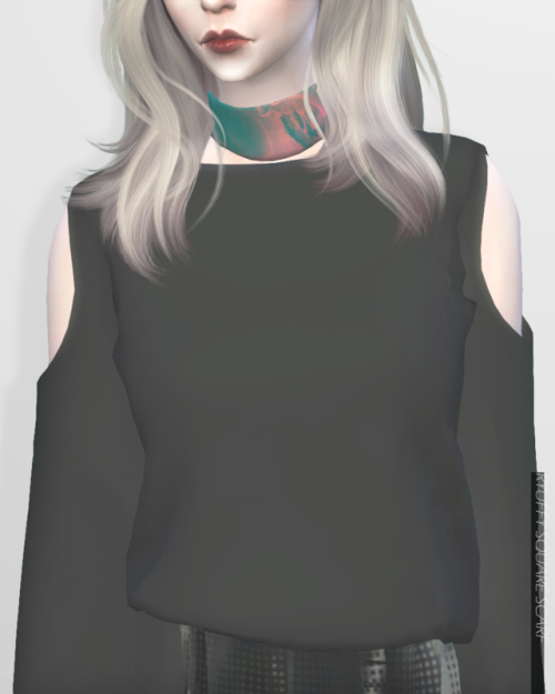 simblrryuffy: [Ryuffy] Square Scarf Male and Female Accessory (Necklace)  14 Swatches HQ Compatible 