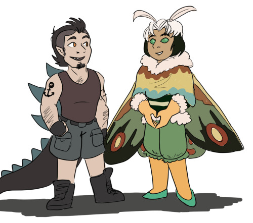 More AU stuff because I’m on a roll. @georgetheblob-art I think Zilla Jr and Mothra Leo would be goo