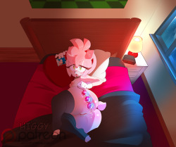 higgyfur: Amy doing her nightly ritual before bed. patreon.com/Higgyy  can i join?