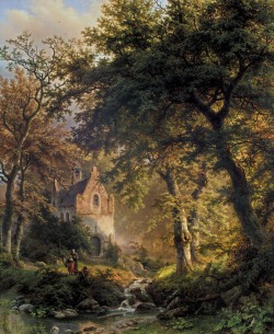laclefdescoeurs:  Forest Interior, 1850, Barend Cornelis Koekkoek
