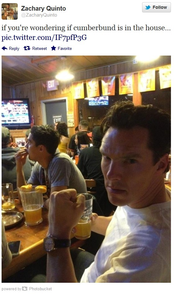 That Time When Zachary Quinto, Chris Pine, Simon Pegg And Benedict Cumberbatch Had A “guy’s Night