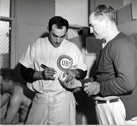 notdbd:  Chicago Cubs postgame clubhouse, 1945. Myron Davis of Life Magazine got
