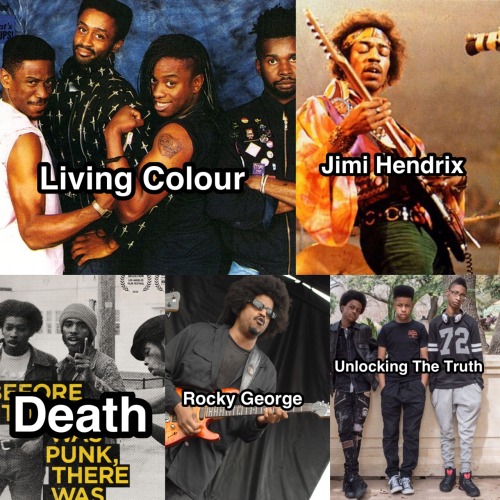 femalefrontedbandsconfessions: For Black History Month Black men and women in metal, rock, punk etc.