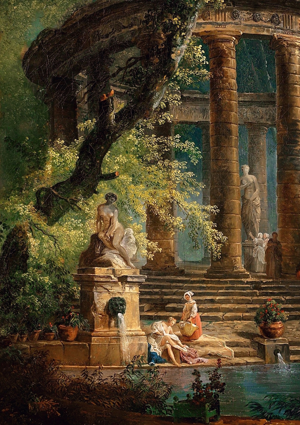 aqua-regia009: “The Bathing Pool” (1753) -  Hubert Robert  