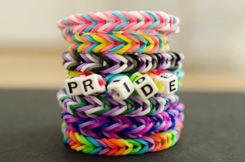 camelopardalis:  Wear your pride on your wrist! For Pride Month, there are a bunch of pride flag bra