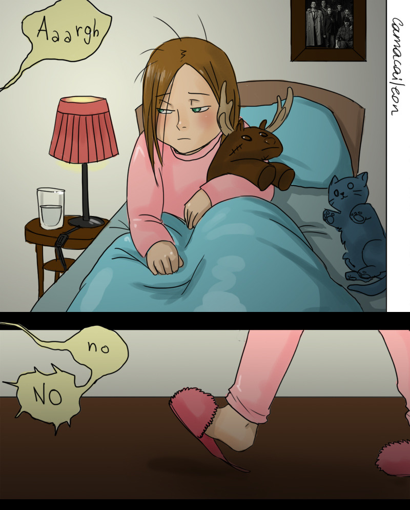 camacaileonne:  Destiel parenting AU - Protective Moose has a lot of scars, looks