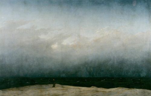 Caspar David Friedrich, Monk by the Sea, 1809 Coming back to this painting after searching for an ap