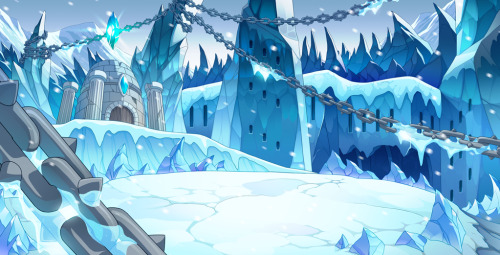 The new scene for Crystalline Gala: Icewarden’s Domain!