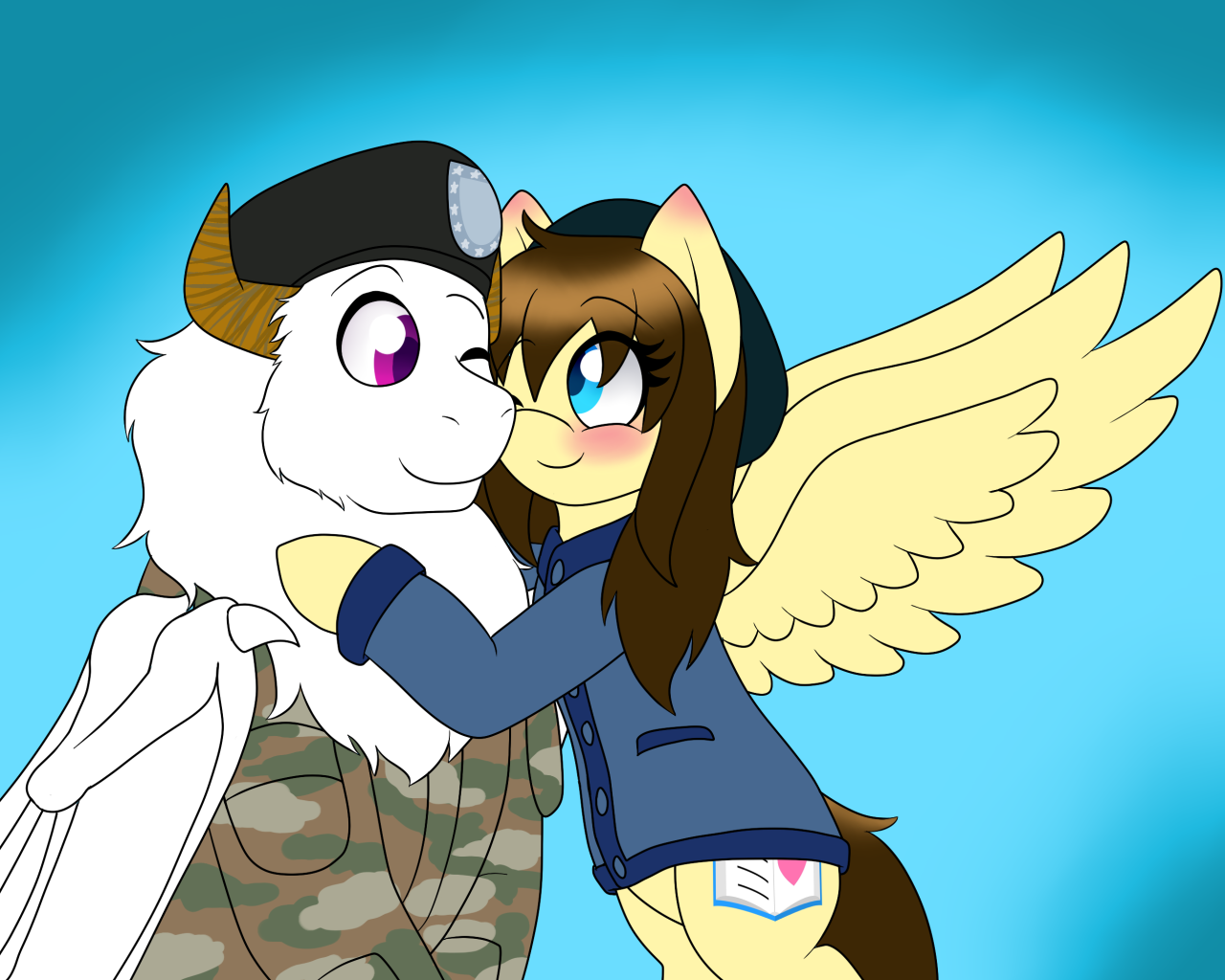 kanningu:I forgot to post this http://sapphire-and-greyzeek.tumblr.com/D’aww~!