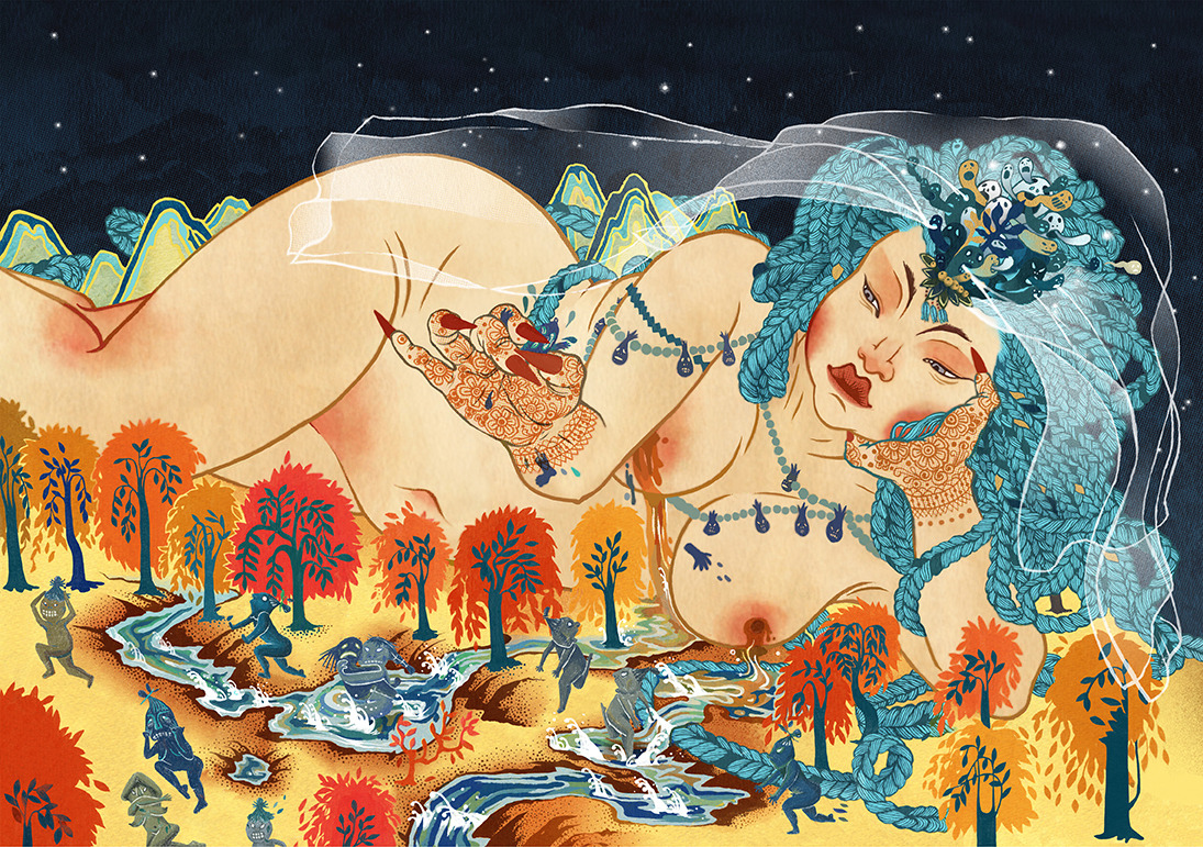 darksilenceinsuburbia:  Illustrations by Sena Kwonyou can also find me @mary_bu__[&amp;