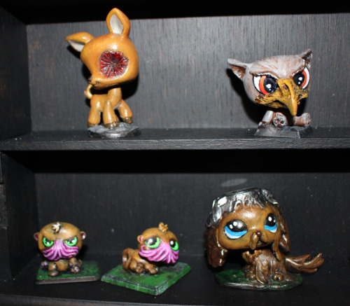 Littlest Pet Shop of Horrors mods by A. S. Koi at the Catatlyst Studios booth at Crypticon Seattle 2