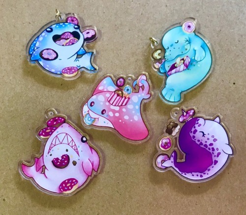 littlemissviart: I also redid some older charm designs! These ones are 1.5 inches with glossy finish
