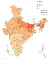 India Fertility Rate By State, 2017.