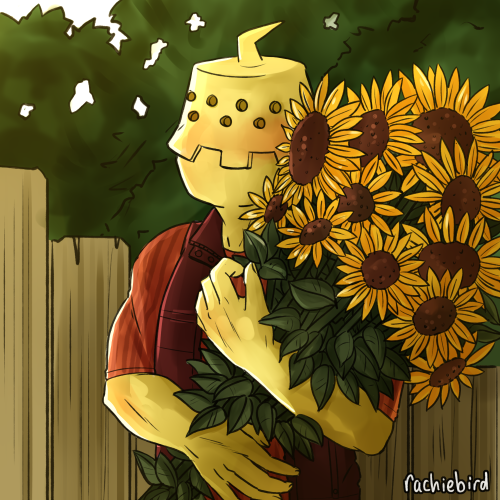 @class-b-abuzz-bang’s Class B Week, Day 1: Flowersgolden sunflowers for the golden student