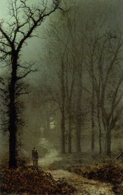 fleurdulys:  Lovers in a Wood by Moonlight