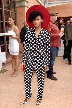 the-monae:  Janelle attends/slays RocNation/Puma