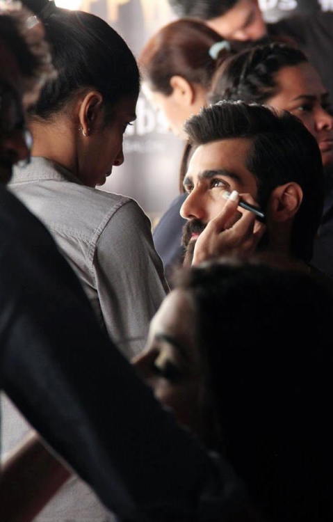 XXX highfashionpakistan:  Hasnain Lehri backstage photo