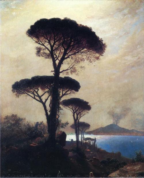 drakontomalloi:William Stanley Haseltine - The Bay of Naples. N.d.