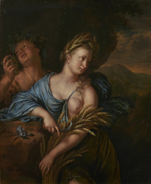 Willem van Mieris (1662 - 1747)Ceres and Bacchus, 1701