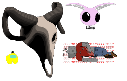I Made Some Cool Stuff, Like My Boy, Who Got Fucked Up , And There's A Moth, And The Vessel, Mr. Skull.