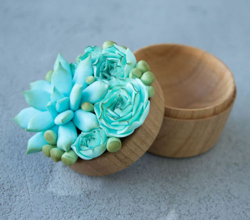 Succulent And Flower Ring Boxes 