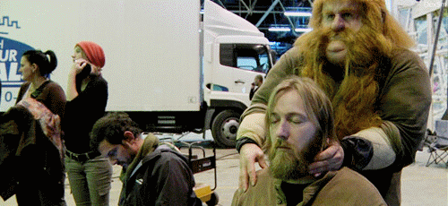 dex5m:  The biggest part of your job on a movie is waiting. (The Hobbit BTS 28/?)