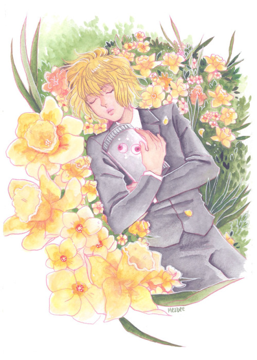 Late post… I did a watercolor piece for Kurapika’s birthday! 04/04