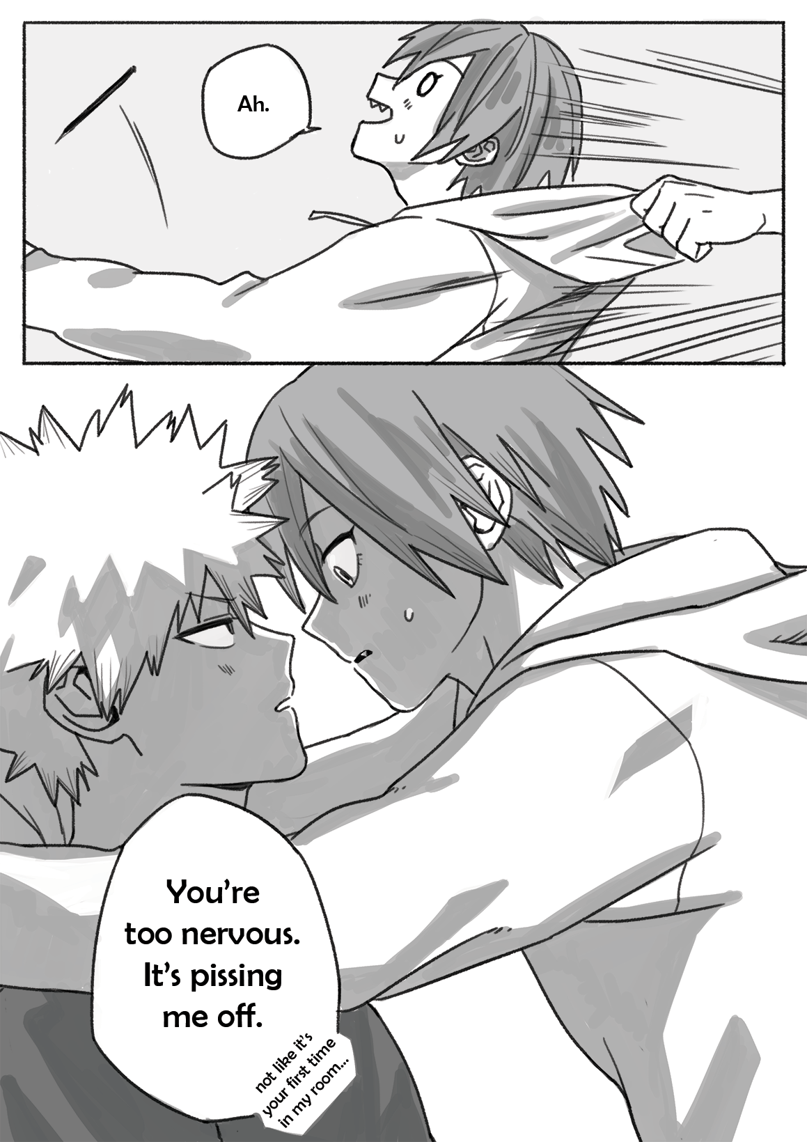 ohmilk:kiribaku for @hamletmachine​ ♡   My dear angel&mdash;!
