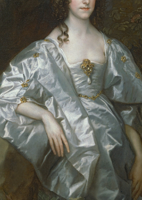 artisticinsight:  Details in WhitePrincess Alexandra of Wales, 1863, by Richard Lauchert.An Elegant Bouquet, 1886, by Gustave Jean Jacquet.  Katherine, Countess of Chesterfield, and Lucy, Countess of Huntingdon, c. 1640, by Anthony van Dyck.Empress