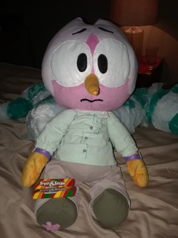 milkomeda-galaxy:  This was my birthday present to myself. He’s nearly 2 months late but he made it! I love this dopey plush