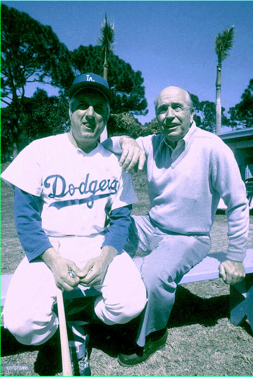 March 3, 1977, Dodgertown, Vero Beach, FL: Former Dodger manager Walter Alston offers a few spring-t